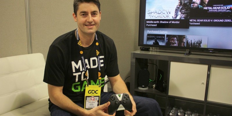 Wird so schnell nicht durstig: Chris Daniels, Nvidias Senior Product Manager für Shield-Produkte.