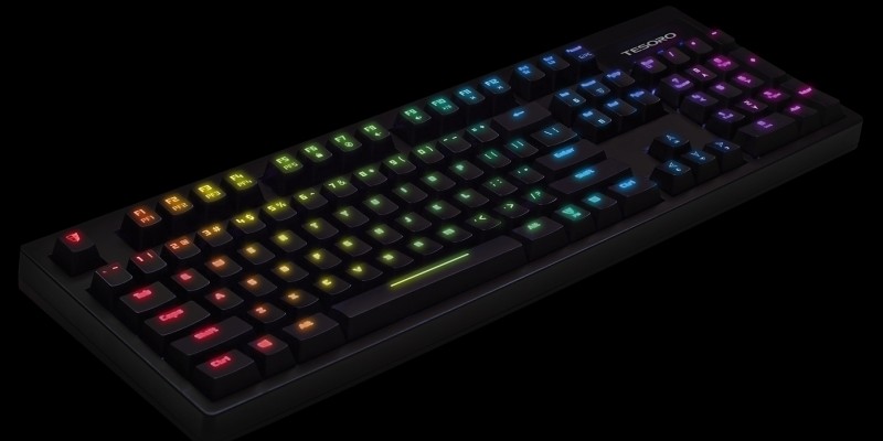 Tesoro Excalibur Spectrum: Mechanische Gaming-Tastatur mit RGB-Hintergrundbeleuchtung