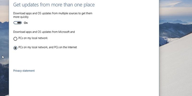 Windows 10: Updates und Apps auch via Peer-2-Peer
