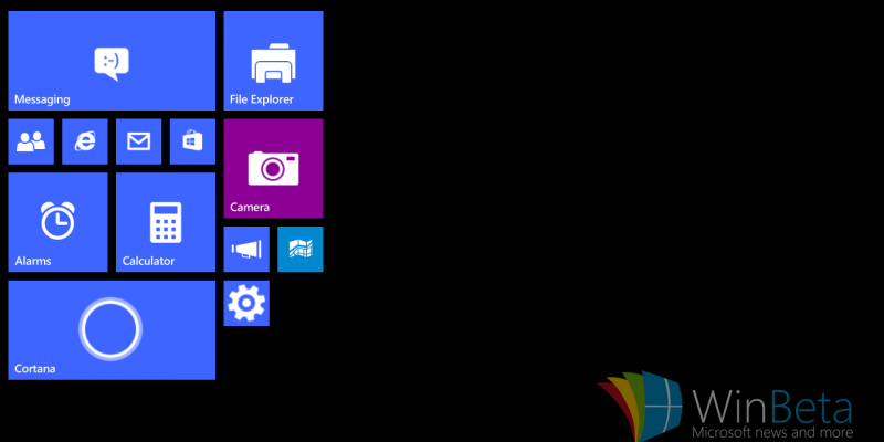 Screenshots von der Tablet-Version