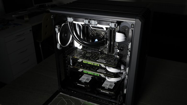 Mifcom Battlebox Maximale Leistung durch zwei Geforce GTX Titan X (4)