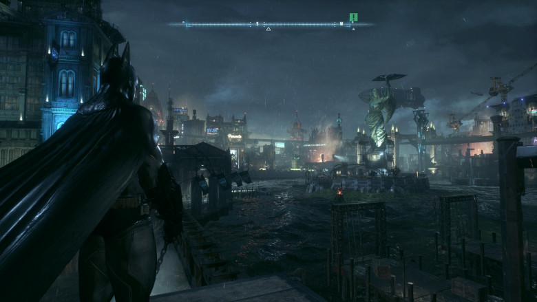 Stehen alle Grafikeinstellungen auf maximaler Stufe und besitzt die verbaute GPU zumindest 4 GiByte Speicher, sieht Arkham Knight durchaus hübsch aus.