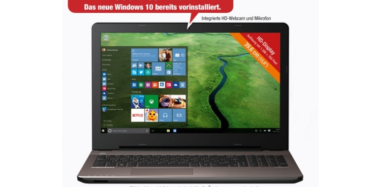Windows 10: Aldi zum Release mit zwei Notebooks und einem Desktop-PC von Medion