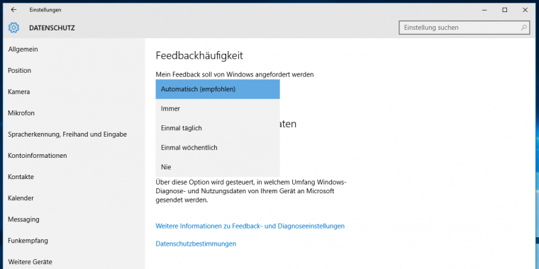 Windows 10: Microsoft bezieht Stellung zum Datensammeln