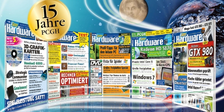 15 Jahre PCGH: 15 Gründe zum Feiern - der Fahrplan