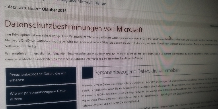 Windows 10: Microsoft ändert Datenschutzbestimmungen
