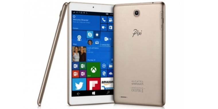 Das Alcatel Onetouch Pixi 3 ist ein 8-Zoll-Tablet mit Windows 10 Mobile.