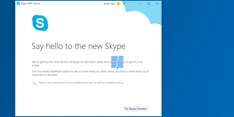 Skype Universal Windows Platform App