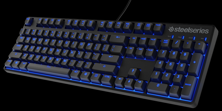 Die Steelseries Apex M500 ist eine mechnische Spiele-Tastatur im schlichten Design. (7)
