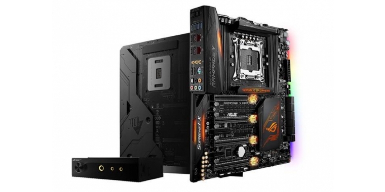 Asus ROG Rampage V Edition 10 für Broadwell-E: High-End-Mainboard mit RGB-Beleuchtung