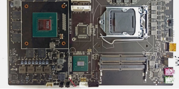Geforce GTX 1070 als On-Board-Grafik: Colorful zeigt interessantes Mainboard-Konzept.