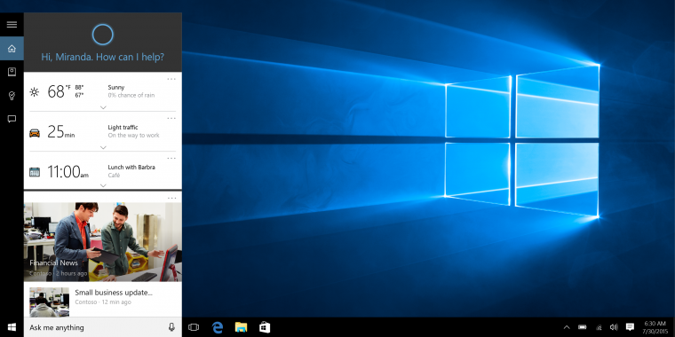 Window 10 Anniversary Update: Cortana soll Suchfelder komplett ersetzen