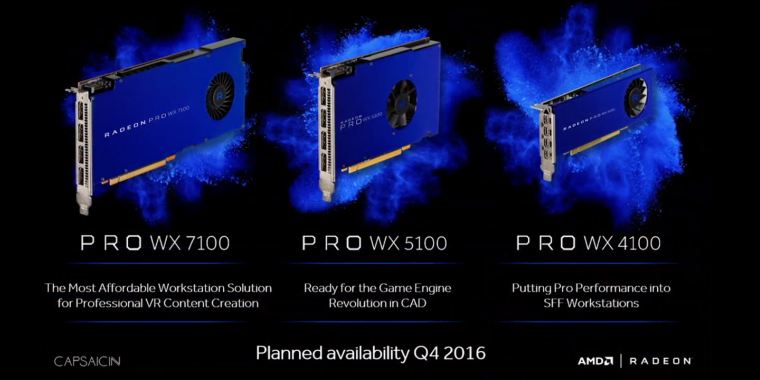 Radeon Pro: Dritte Ausbaustufe von Polaris 10 und Polaris-11-Vollausbau