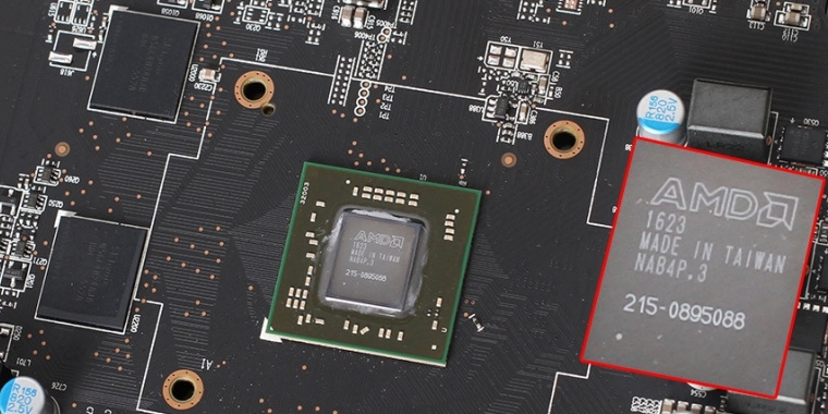 Radeon RX 460: Polaris 11 ist kleiner als ein GDDR5-Speicherchip