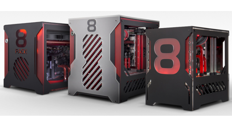 Caseking bietet drei maßgeschneiderte PCs von 8Pack an.