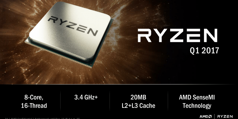 Mainboard-Hersteller gehen davon aus, dass Ryzen nach der offiziellen Vorstellung Ende Februar 2017 veröffentlicht wird.