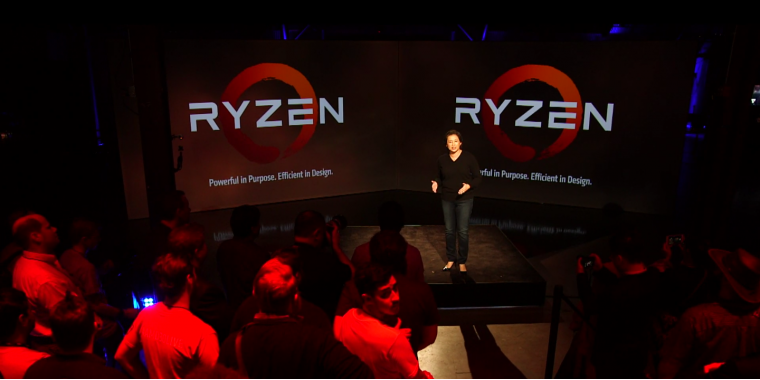 Das Ryzen-Demosystem auf der CES 2017 lief bei einem CPU-Takt von 3,6 GHz (Basis) beziehungsweise 3,9 GHz (Boost).