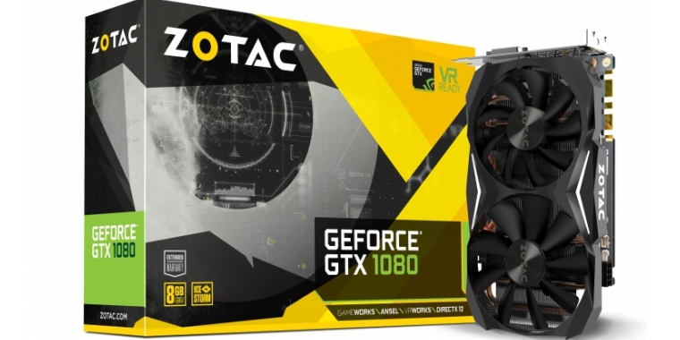 (1) Die Nvidia Geforce GTX 1080 Mini von Zotac ist vor allem für kleine Gehäuse ausgelegt, viele Details über die Karte stehen noch aus.