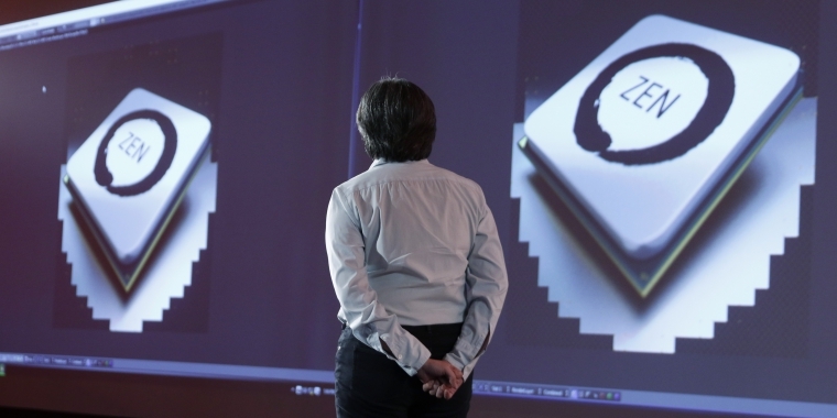 Dr. Lisa Su, CEO AMD, während einer Präsentation der Zen-Architektur für Ryzen.