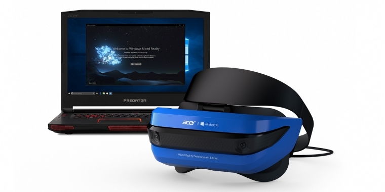 Das erste Mixed-Reality-Headset für Windows 10 stammt von Acer.