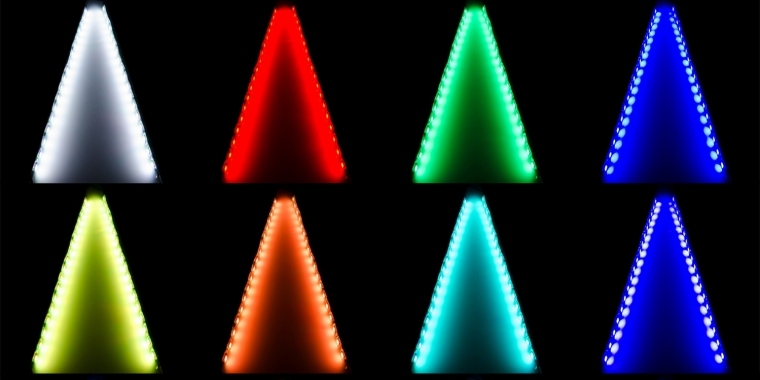 Die PC-Beleuchtung Aurora II Remote RGB-302 von SilentiumPC lässt sich nachträglich im Gehäuse befestigen und per Fernbedienung konfigurieren. (3)