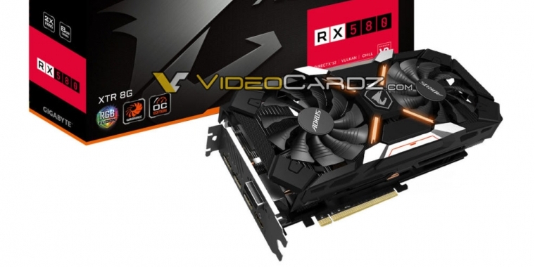 Radeon RX 580: Zahlreiche Bilder zeigen Gigabytes Portfolio. (9)