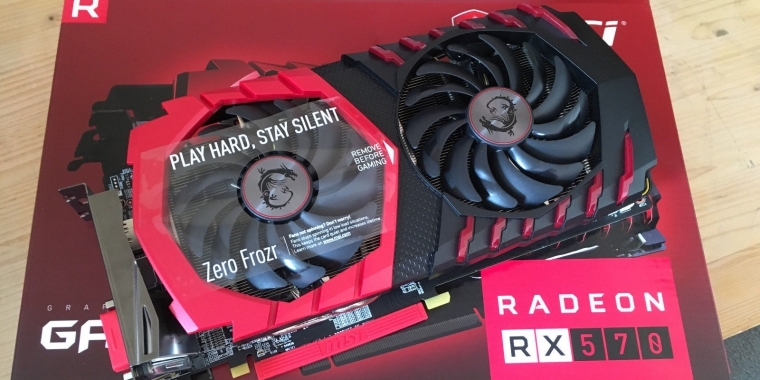 Ein Ebay-Nutzer möchte vorab seine MSI Radeon RX 570 für knapp 380 US-Dollar verkaufen.