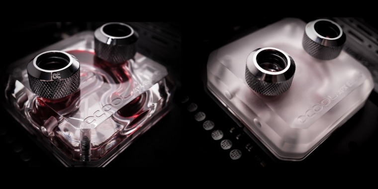Der Alphacool XPX Eisblock in neuen Clear- und Satin-Versionen.