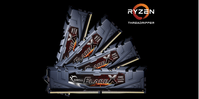G.Skill Flare X: DDR4-3600-RAM für AMDs Ryzen Threadripper