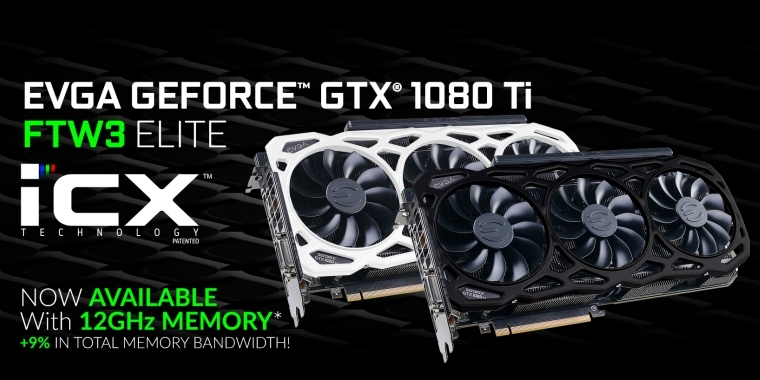 EVGA Geforce GTX 1080 Ti FTW3 Elite: Exklusiv mit 12-Gbps-GDDR5X-Speicher
