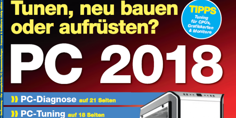 PCGH-Sonderheft der beste PC für 2018: Titel