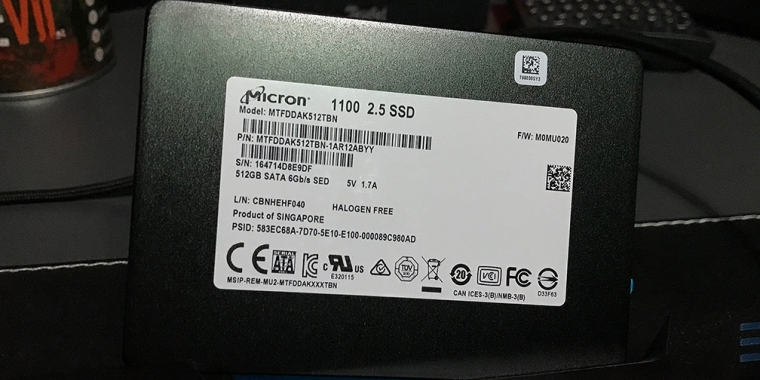 Micron SSD 1000 512 GByte