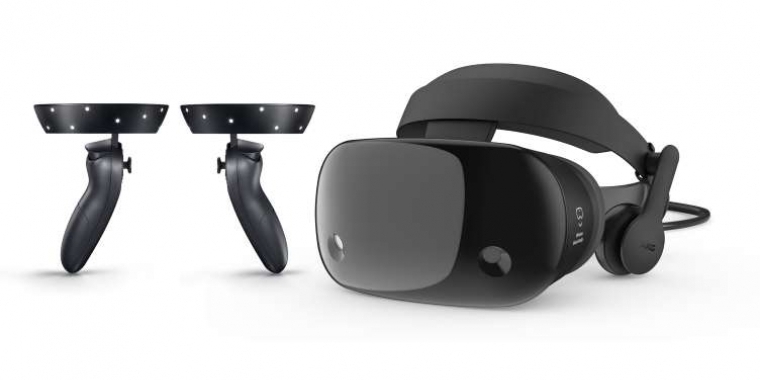 Das Samsung Odyssey nutzt AMOLED-Displays statt LCDs und bietet integrierte Kopfhörer.
