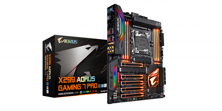 Gigabyte X299 Aorus Gaming 7 Pro: Überarbeitete Spannungswandler für Core i9-7980XE