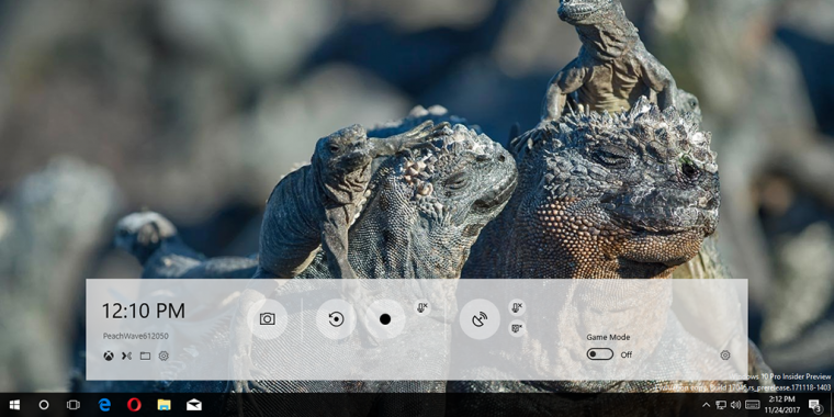 Die neue Game Bar von Windows 10 soll es sowohl in dunklem als auch hellem Design geben.