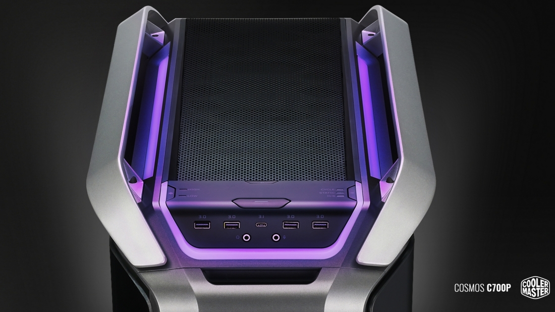 Cooler Master Cosmos C700P - Auswirkungen der Platinenrotation auf die Kühlleistung von GPU und CPU