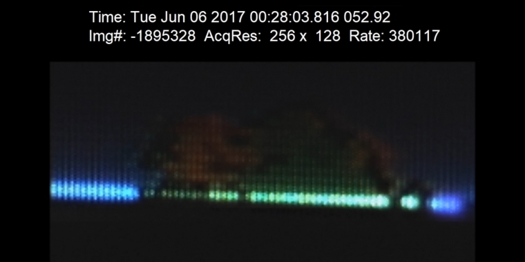 Ein CRT mit 380.000 Bildern pro Sekunde.