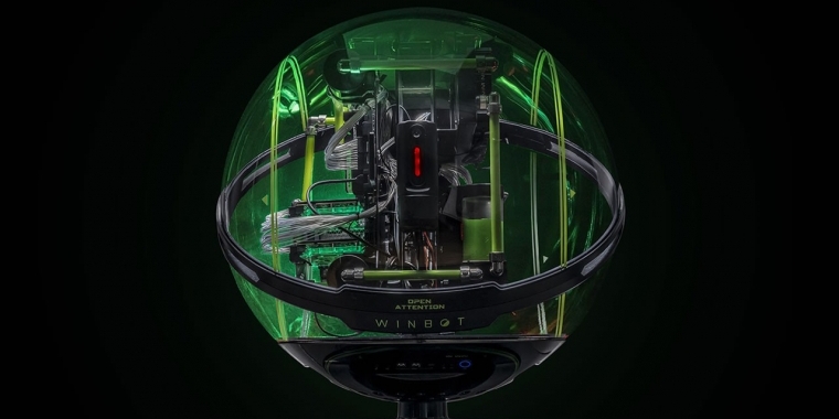 In Win Winbot: Kugelförmiges Gehäuse mit Gestensteuerung für 3.999 Euro (5)