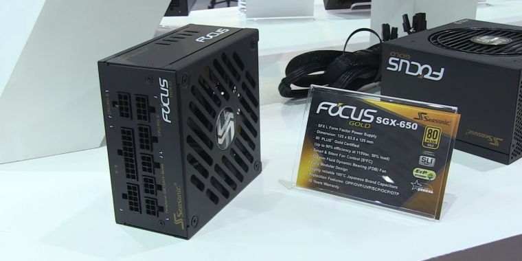 Seasonic auf der Computex 2018: Erstes SFX-L-Netzteil und Kabelmanagement-Helfer (3)