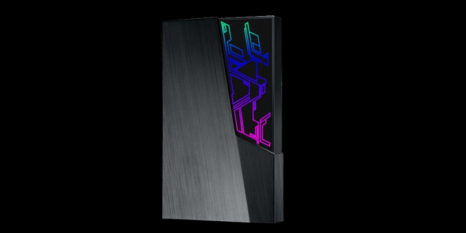 Asus FX HDD:&nbsp;Externe Festplatte mit RGB-Beleuchtung