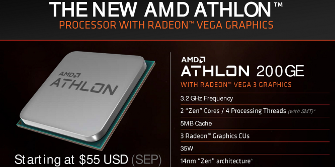 Athlon 220GE &amp; Athlon 240GE: APUs mit höherem Takt ab sofort verfügbar