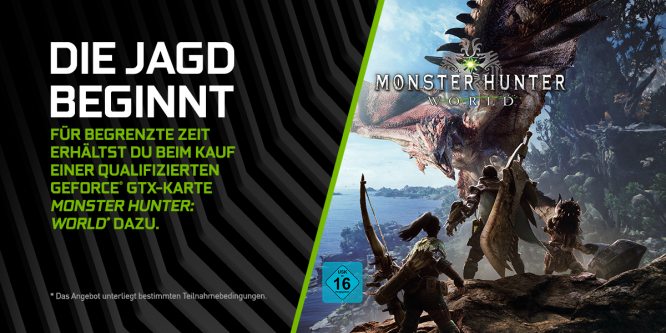 Geforce GTX 1060, 1070, 1070 Ti: Monster Hunter: World im Spiele-Bundle