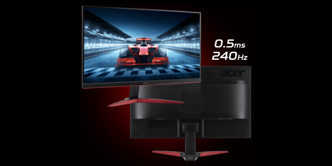 Schnelle TN-Monitore: Acer nennt 0,5-0,8 ms bei bis zu 240 Hertz