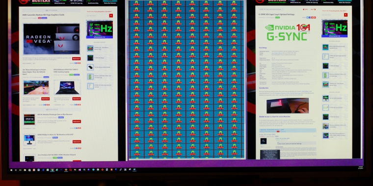 OLED-Display im TestUFO Scan-Out: Reaktionszeiten sind vorbildlich