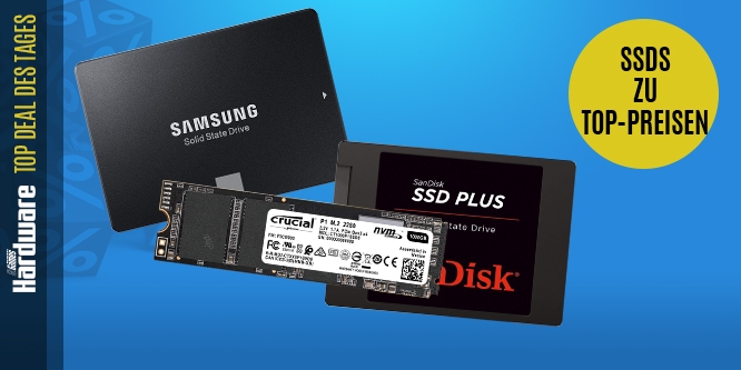 Die besten Deals nach dem Prime Day: Crucial 1-TB-M.2-SSD für 107€, Sandisk Plus 1-TB-SSD für 88€ (1)