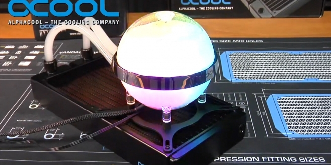Alphacool: Neuer WaKü-Ausgleichsbehälter in Form einer Kugel