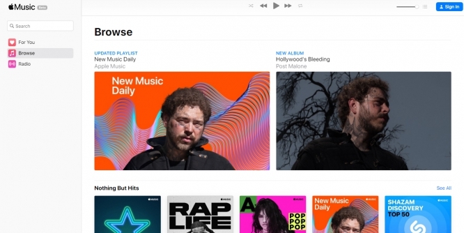 Apple Music ist nun auch im Browser nutzbar.