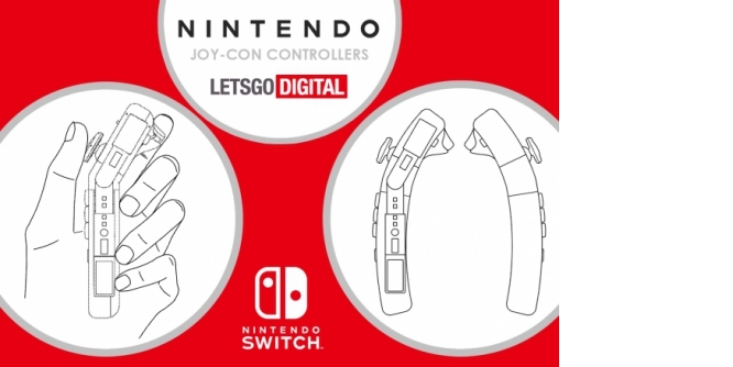 Patentzeichnungen zu neuen Controller für die Nintendo Switch. Letsgodigital