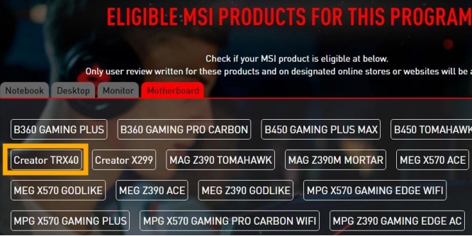 Threadripper 3000: MSI nennt Creator TRX40-Motherboard (1)