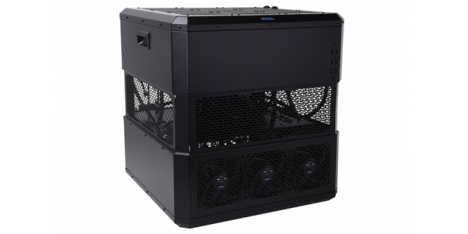 Alphacool Mining Cube 300: Wakü-Case für Krypto-Rechner mit bis zu neun Grafikkarten (5)
